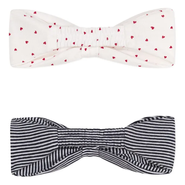 2er-Set Headband Bio-Baumwolle | Seidenfarben
