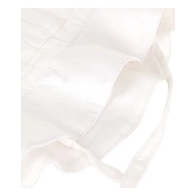 Gorro de popelín de algodón ecológico | Blanco