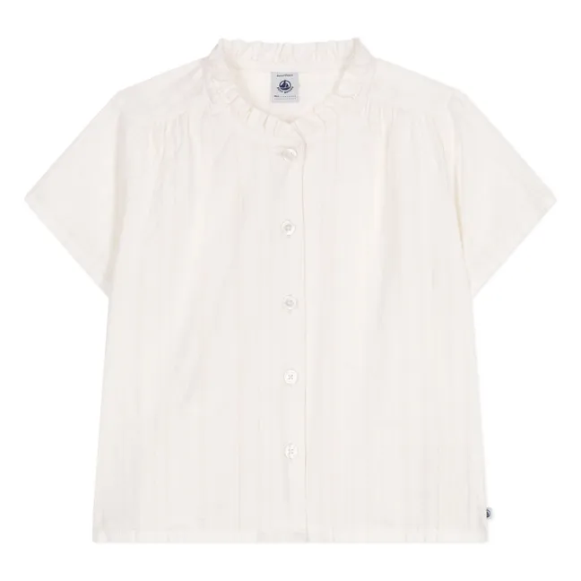 Blouse Bichou Popeline Coton Bio | Blanc