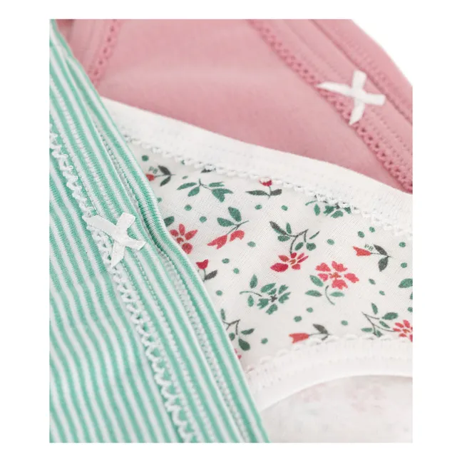 3er-Pack Mini-Slips Germaine aus Bio-Baumwolle | Grün