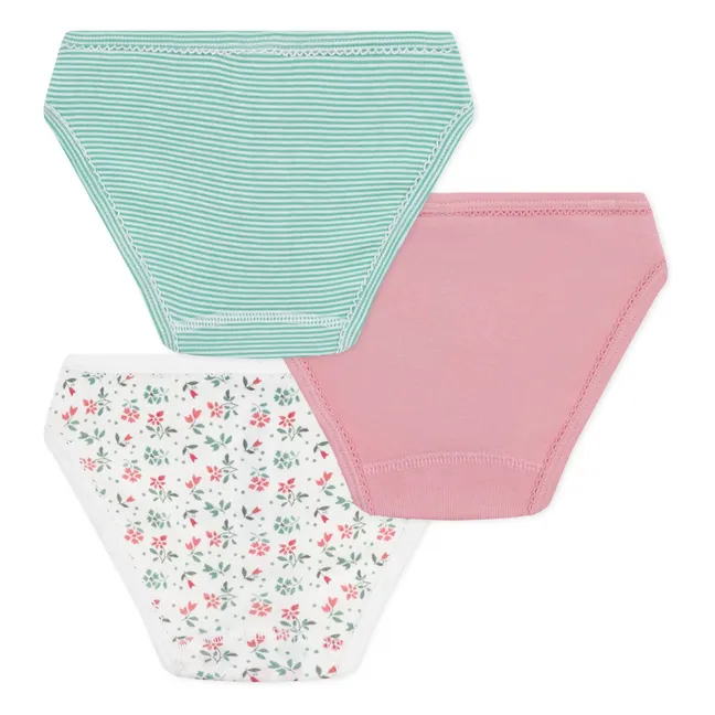 3er-Pack Mini-Slips Germaine aus Bio-Baumwolle | Grün