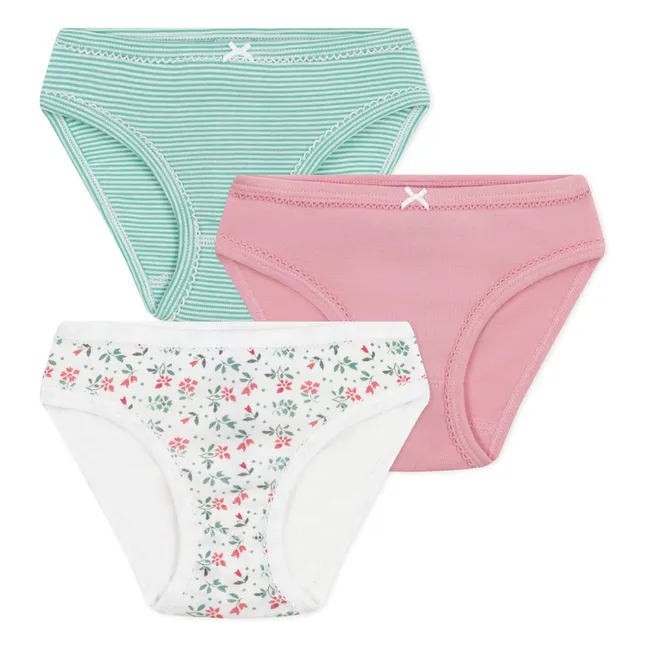 3er-Pack Mini-Slips Germaine aus Bio-Baumwolle | Grün