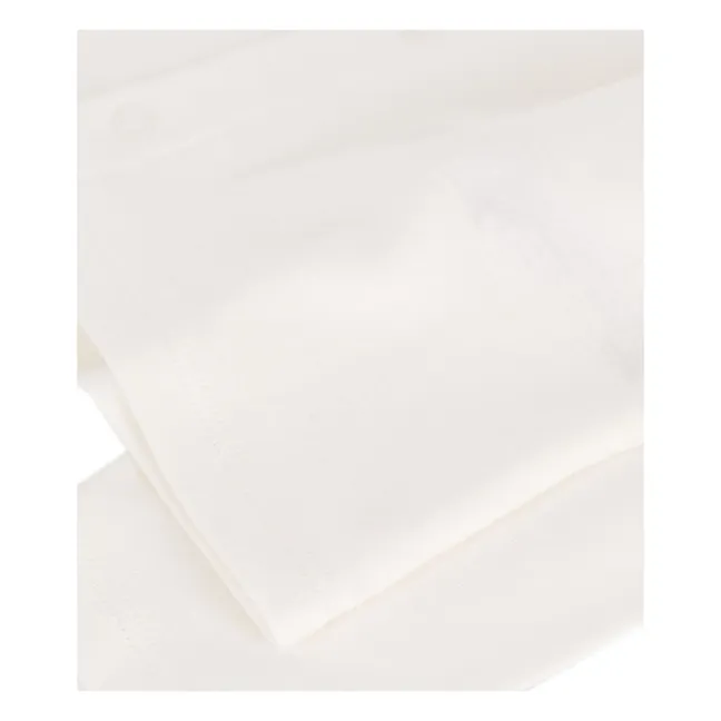 Cárdigan Barlon de algodón orgánico | Blanco