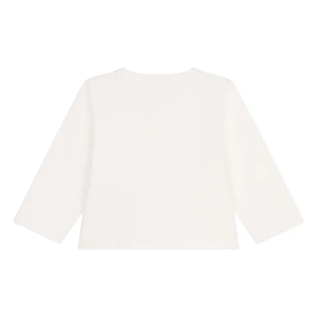 Strickjacke Barlon Bio-Baumwolle | Weiß