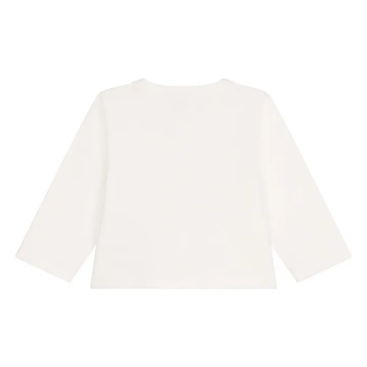 Cardigan in cotone biologico Barlon | Bianco- Immagine del prodotto n°2