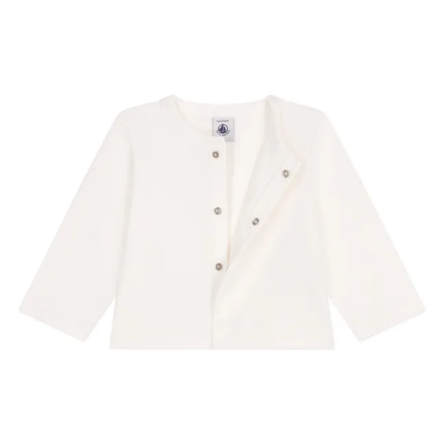 Cardigan Barlon Coton Bio | Blanc