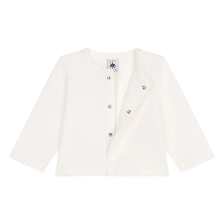Cardigan in cotone biologico Barlon | Bianco- Immagine del prodotto n°1