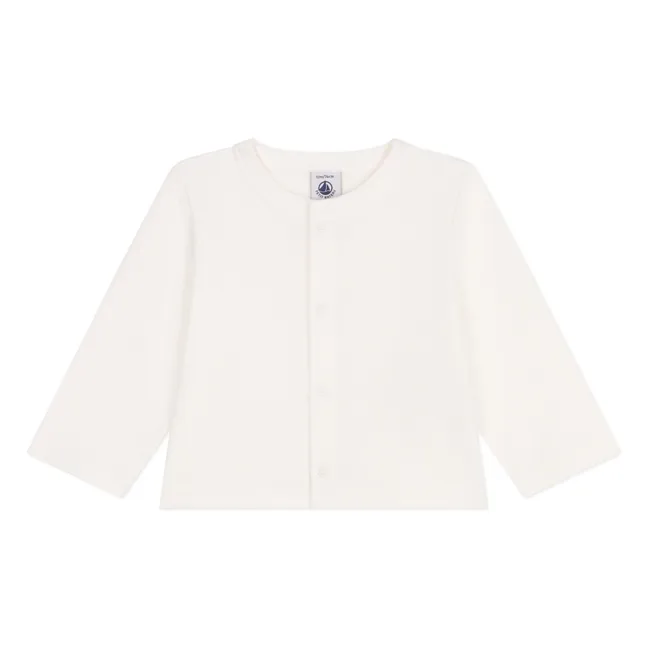 Cardigan Barlon Coton Bio | Blanc