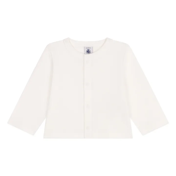 Cardigan in cotone biologico Barlon | Bianco- Immagine del prodotto n°0