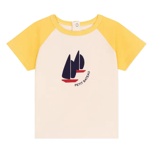 Organic Cotton Bar T-Shirt | Yellow