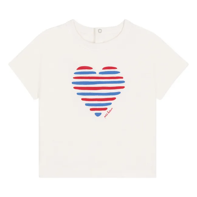 Barlay Heart Organic Cotton T-Shirt | White