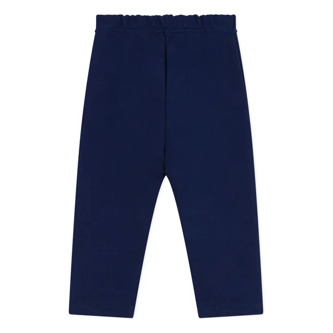 Beon organic fleece pants | Navy blue