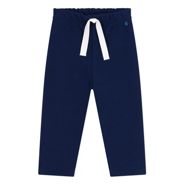 Pantaloni in pile biologico Beon | Blu marino