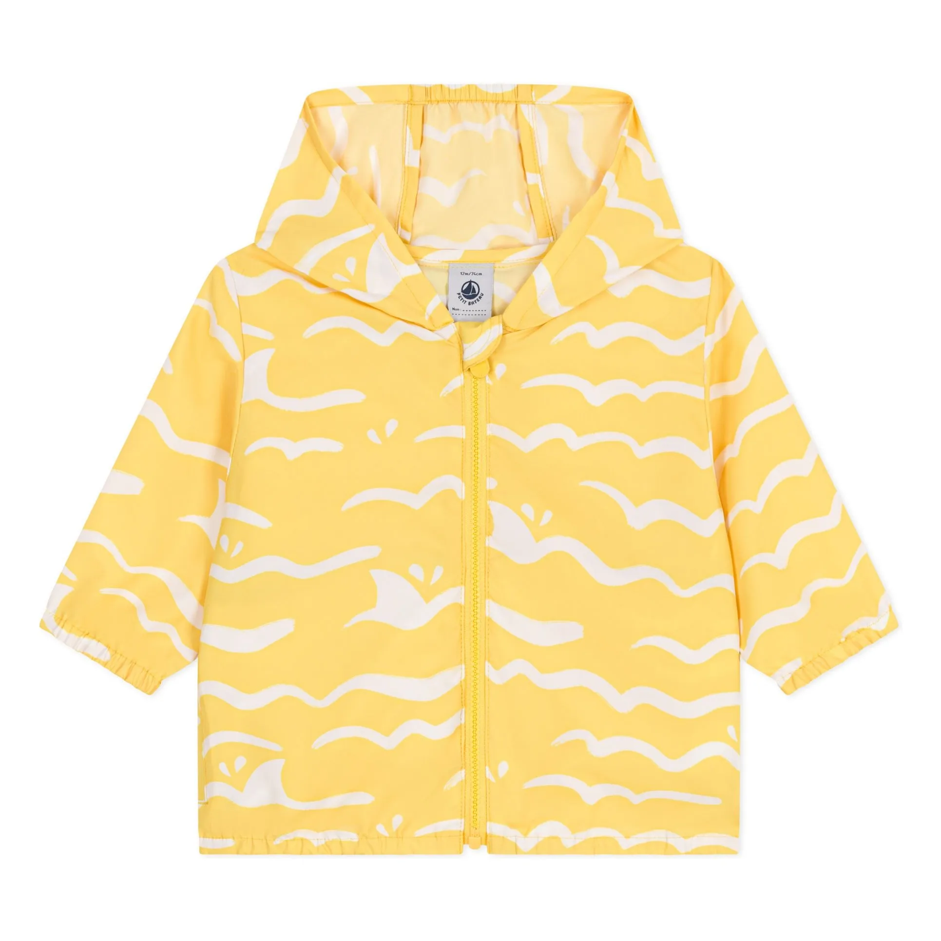 Petit Bateau Boys Ochre Barcelle Recycled Fiber Jacket