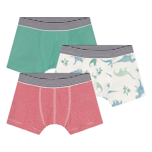 Lot 3 Boxers Nido Coton Bio | Sauge