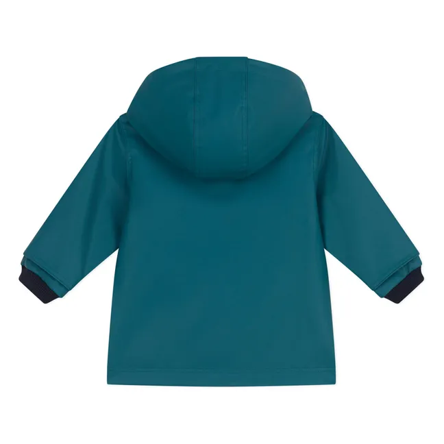 Barapluie Waxed Coat | Peacock blue