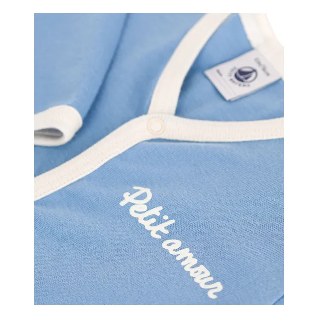 Pijama Berny Feet Algodón orgánico | Azul