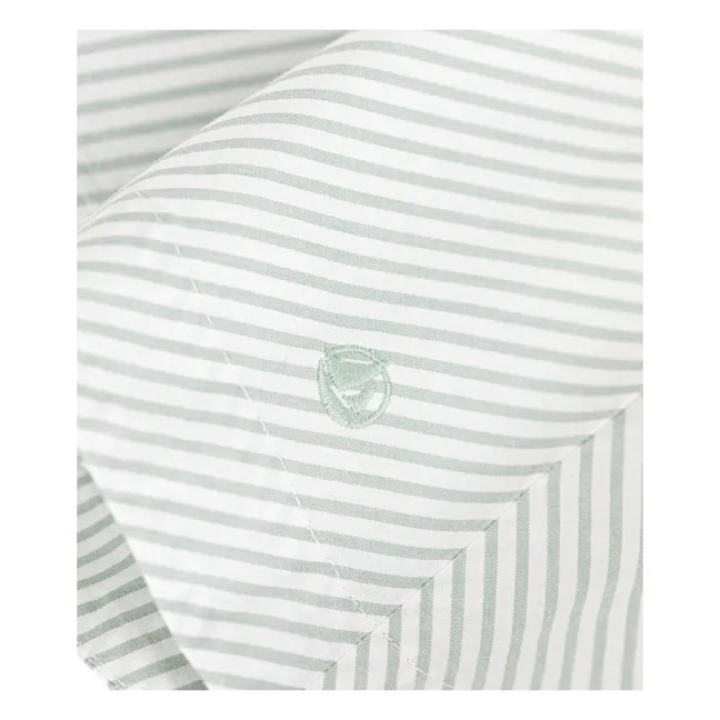 Vestido de popelina de algodón ecológico Blotilde | Blanco