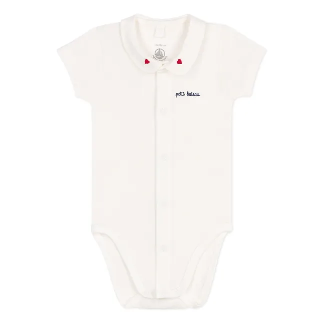 Body de algodón ecológico Banko | Blanco