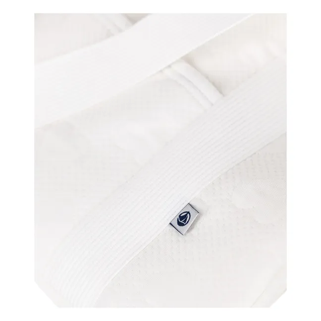 Valise de Maternité Cœurs Coton Bio | Ecru