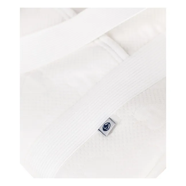 Valise de Maternité Cœurs Coton Bio | Ecru