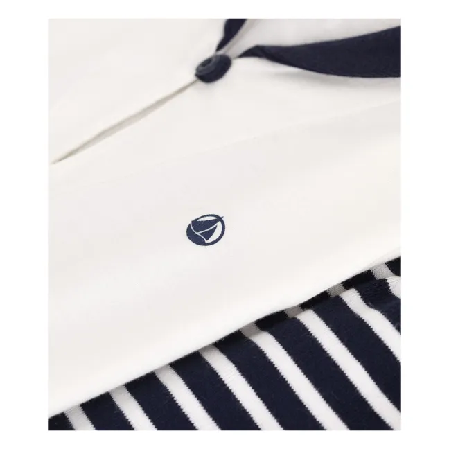 Barbet Organic Cotton T-Shirt and Short Set | Navy blue
