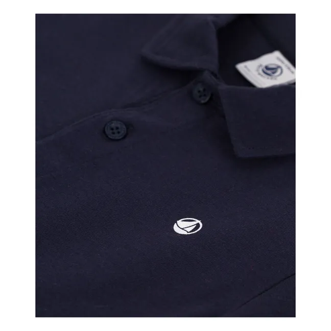 Polo Brasier de algodón orgánico | Azul Marino