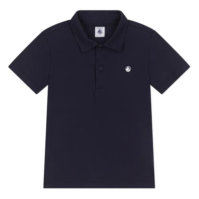 Polo Brasier de algodón orgánico | Azul Marino