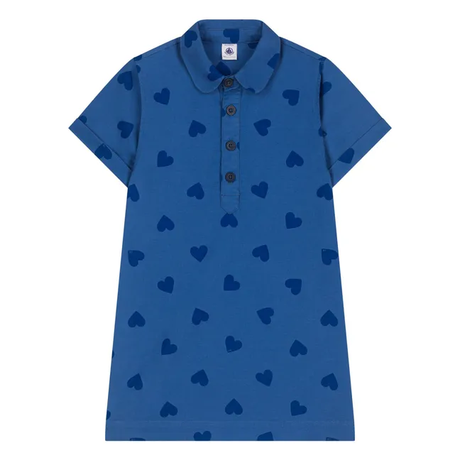 Vestido de algodón orgánico Bicoeur | Azul Marino