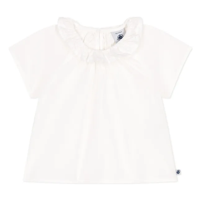 Bluse Belena Bio-Baumwolle | Cremefarben
