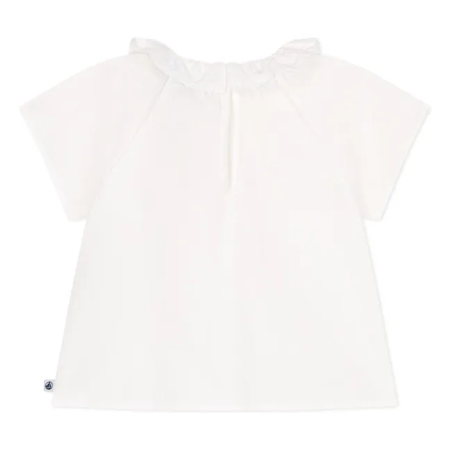 Bluse Belena Bio-Baumwolle | Cremefarben