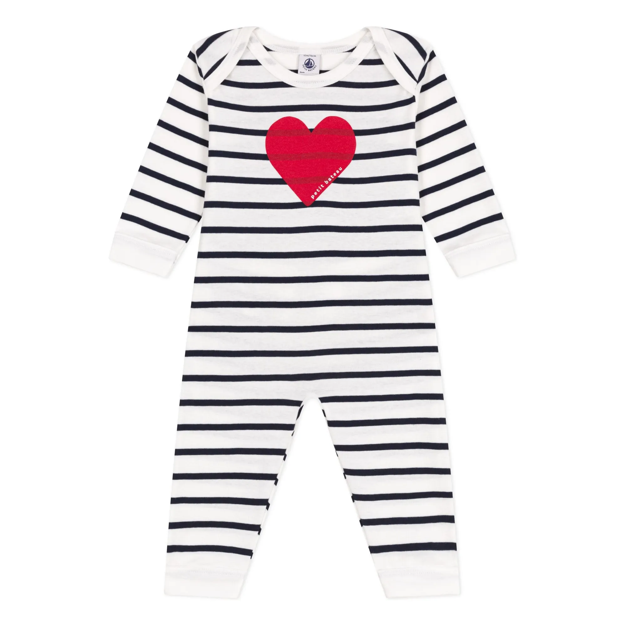 Petit Bateau Unisex Ecru Berlin Organic Cotton Pyjamas