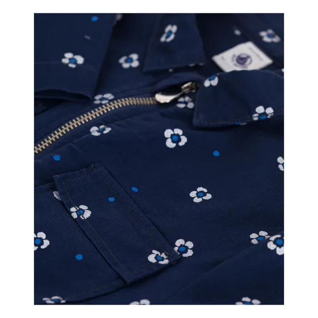 Tuta in cotone organico Bora | Blu marino