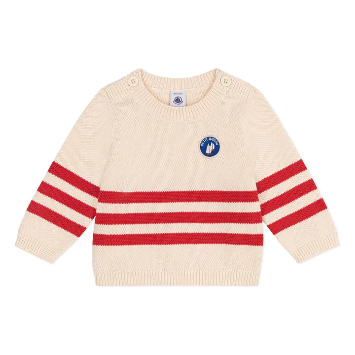 Maglione in cotone organico Bastien | Beige- Immagine del prodotto n°0