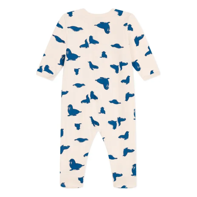 Pyjamas with Feet Berry Organic Cotton | Cream