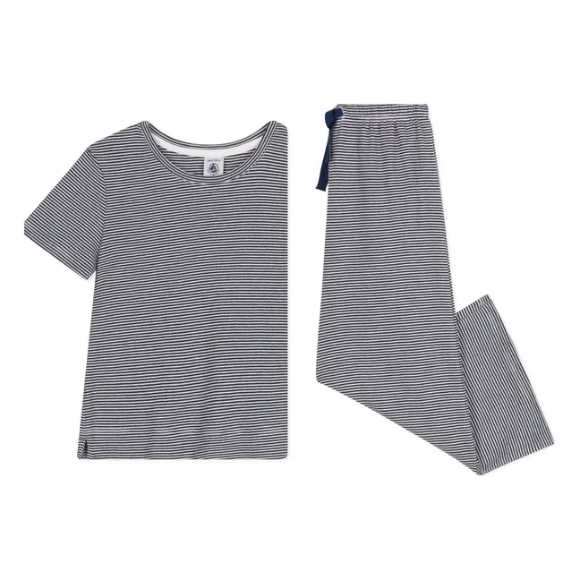 Pyjama Briana Bio-Baumwolle | Navy