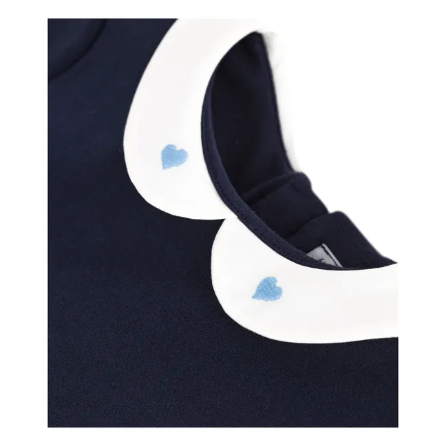 Robe Biche Coton Bio | Bleu marine