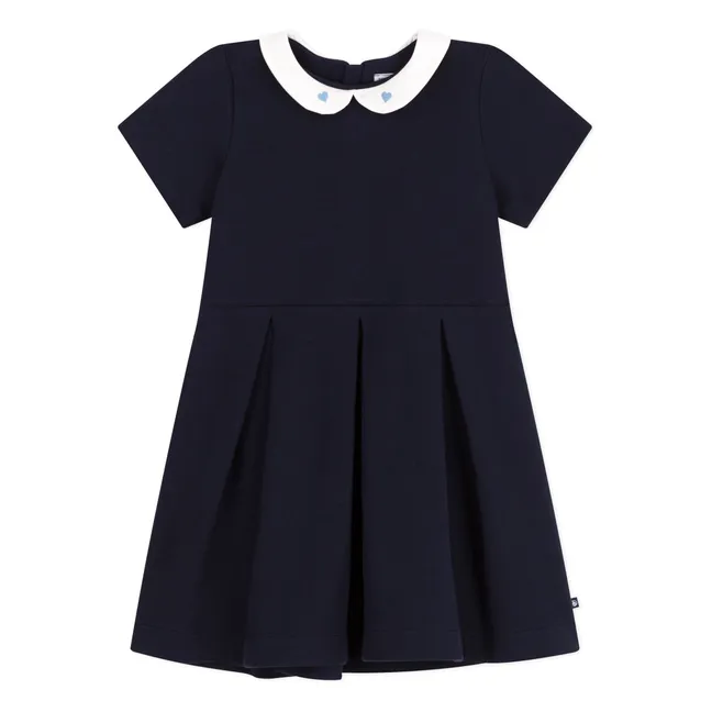 Robe Biche Coton Bio | Bleu marine
