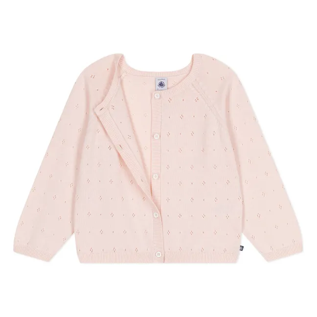 Chaqueta Botricot de algodón orgánico | Rosa empolvado