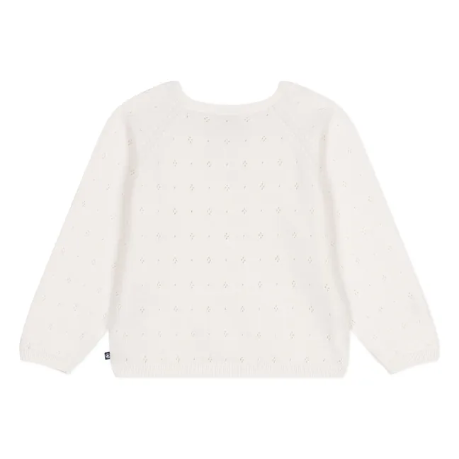 Cardigan Botricot Coton Bio | Blanc