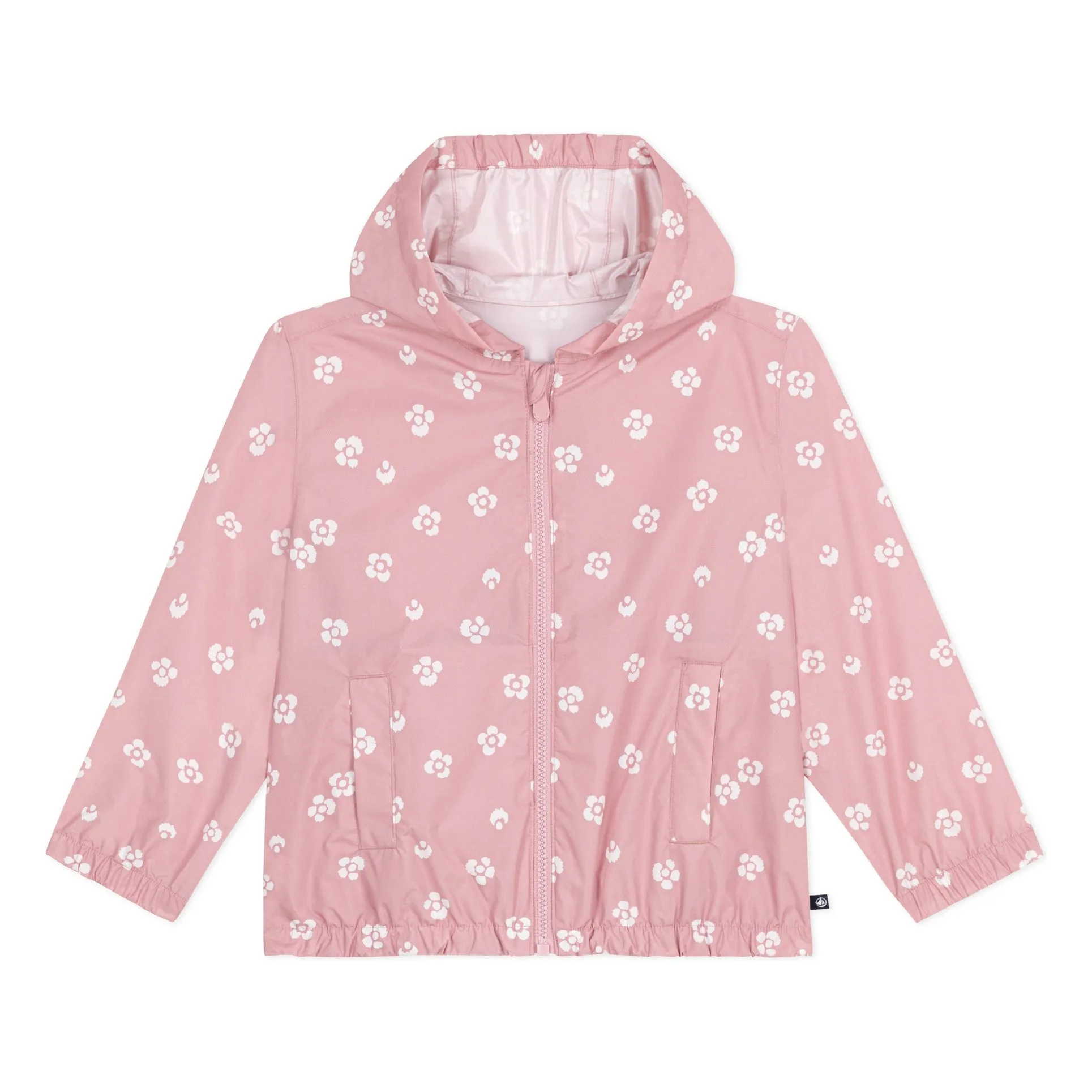 Petit Bateau Girls Pink Bonzai Recycled Fiber Jacket