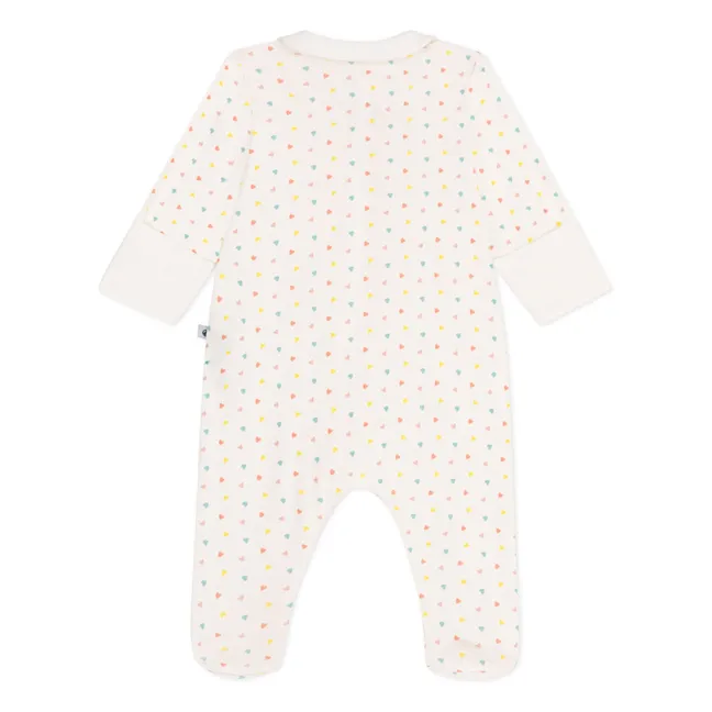 Pijama de algodón orgánico Banta Foot | Blanco