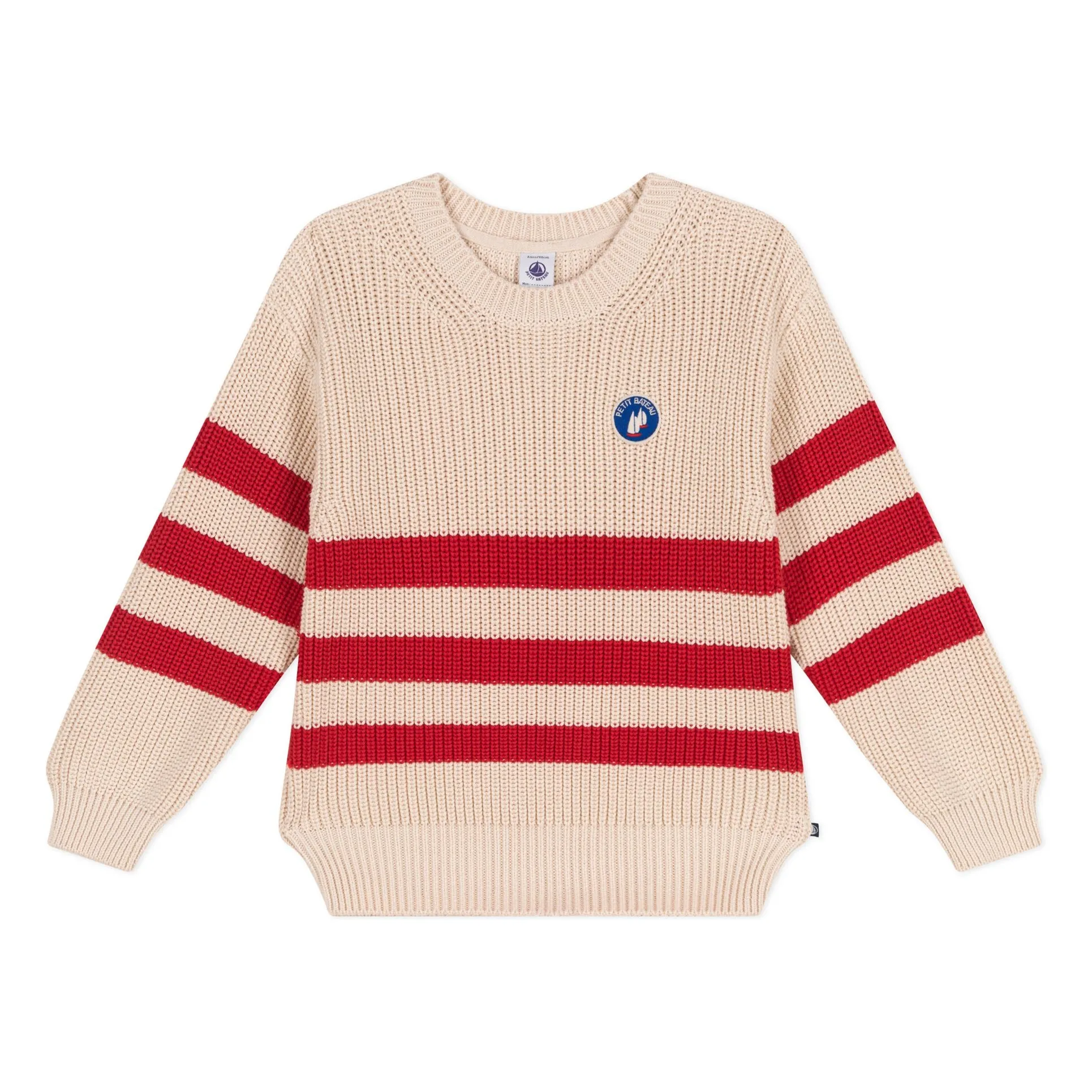 Petit Bateau Ecru Bob Organic Cotton Sweater