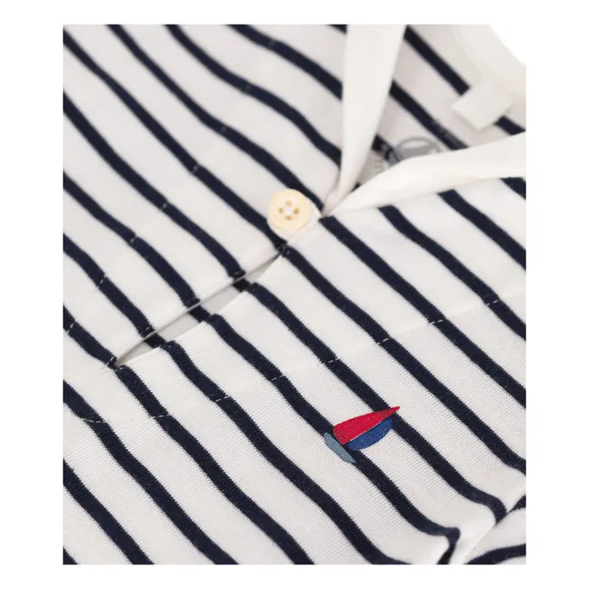 Combishort Baudruche Organic Cotton | Navy blue