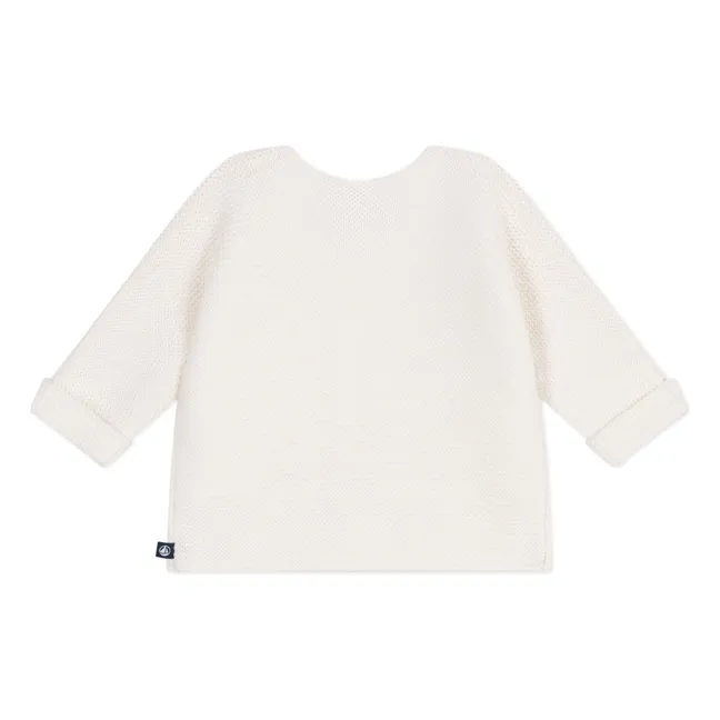 Strickjacke Barby Bio-Baumwolle | Weiß