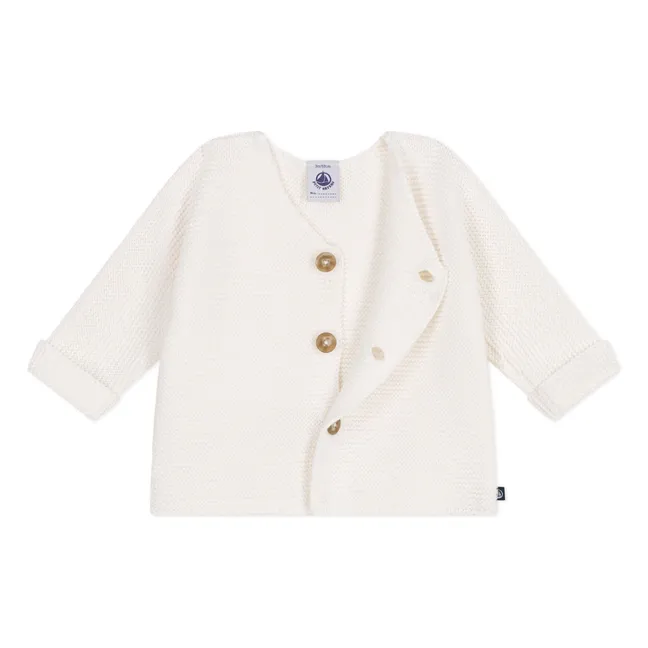 Strickjacke Barby Bio-Baumwolle | Weiß