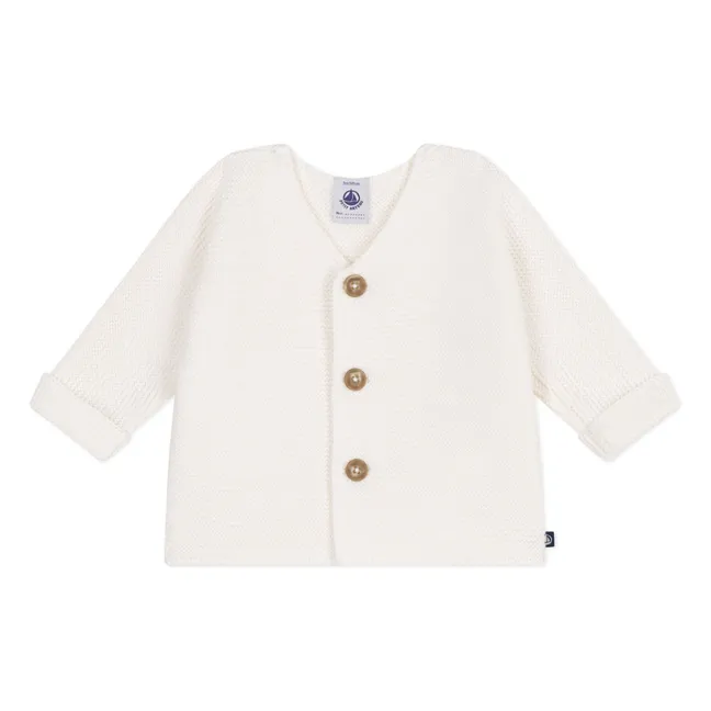 Cardigan Barby Coton Bio | Blanc