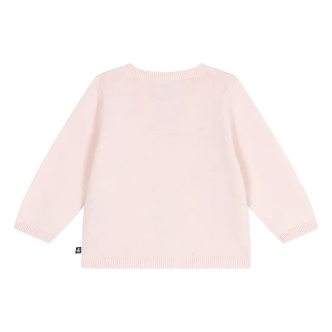 Strickjacke Benga Bio-Baumwolle | Puderrosa