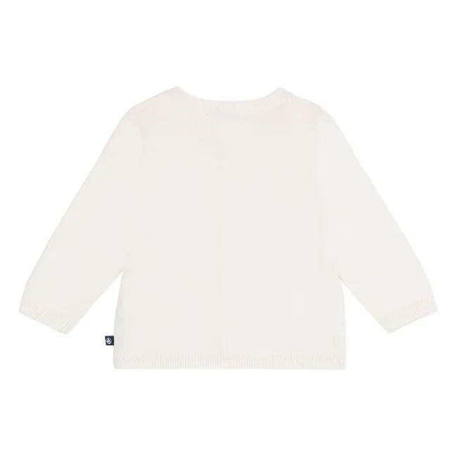 Strickjacke Benga Bio-Baumwolle | Weiß