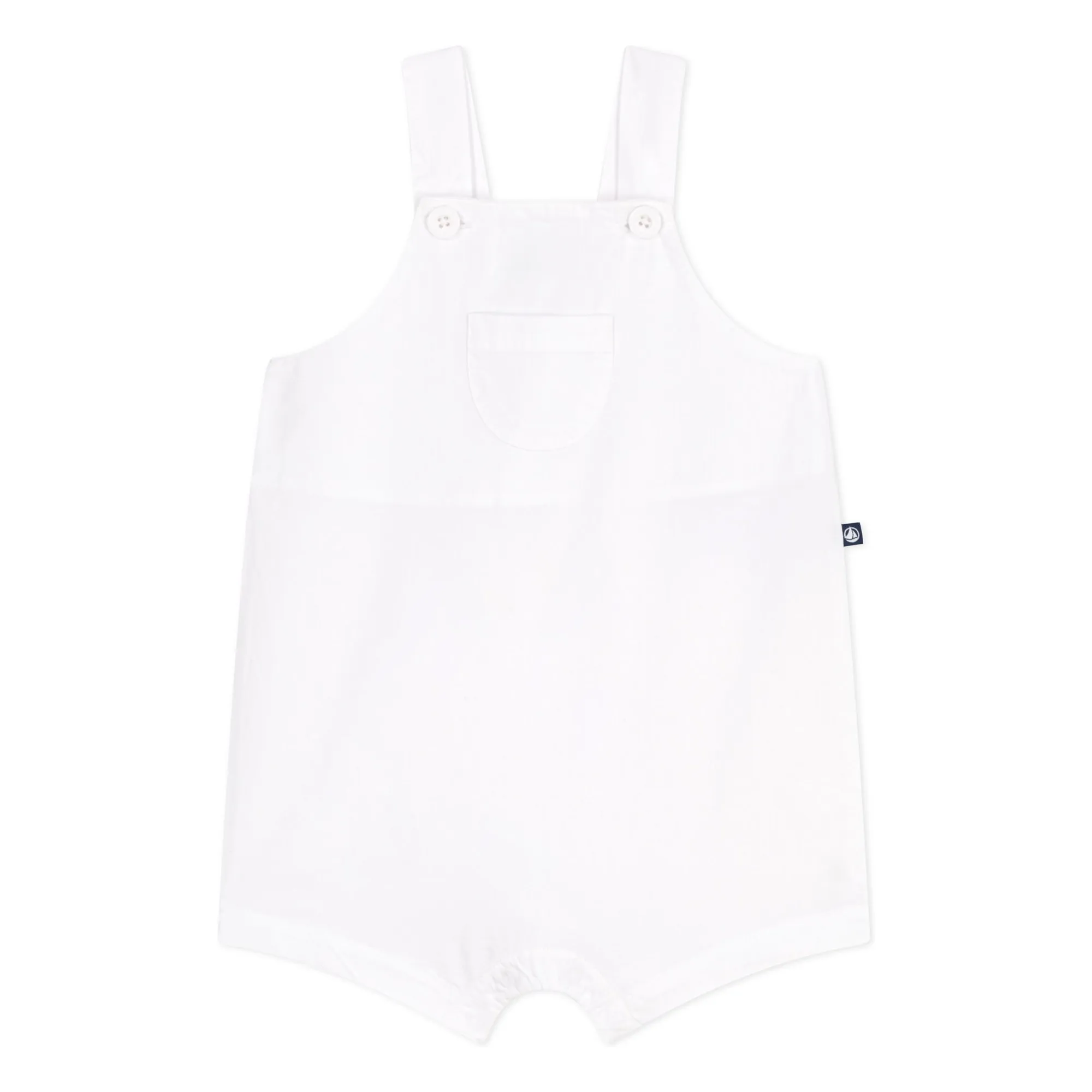 Petit Bateau Boys Ecru Bargain Organic Cotton Dungarees